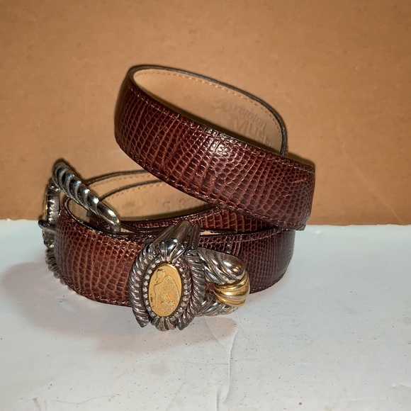 90s vintage Brighton Museum Collection Greco-Roman coin medallion, brown leather - Picture 2 of 12